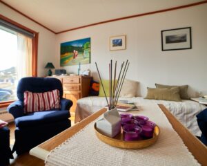Living room Kongsfjord Holiday Home